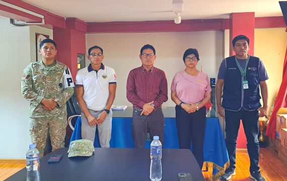 JURAMENTACIÓN DE LA PLATAFORMA DE DEFENSA CIVIL DE AUCALLAMA